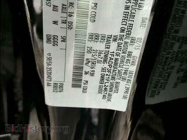 2015 FORD FOCUS - VIN: 1FADP3F21FL246740 - Photo 10