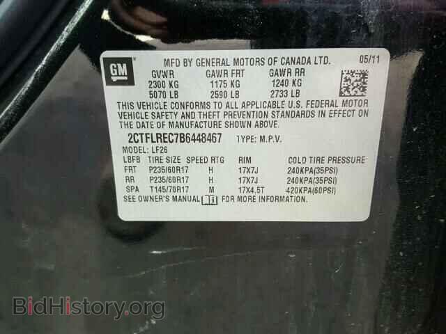 2011 GMC TERRAIN - VIN: 2CTFLREC7B6448467 - Photo 10