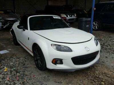 2015 Mazda MIATA MX-5 Miata, белый — VIN JM1NC2MF2F0240750, Copart