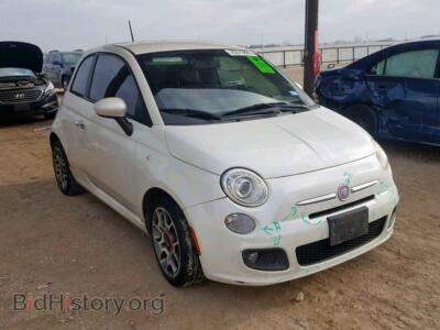 2012 Fiat 500 500 Sport, white — VIN , Copart