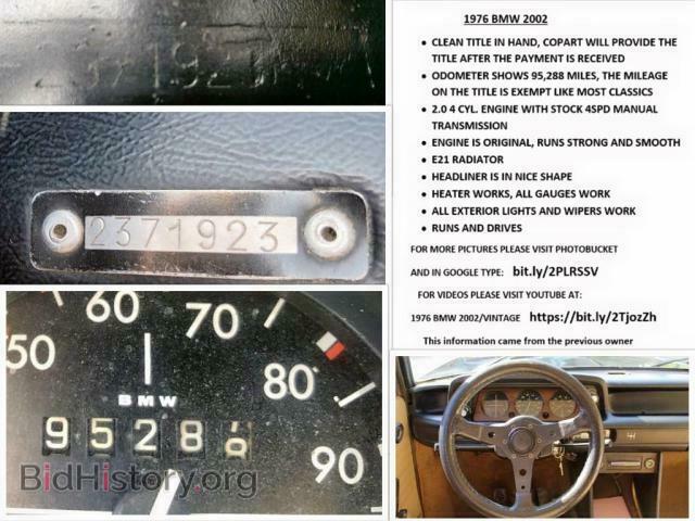 1976 BMW ALL OTHER - VIN: 2371923 - Фото 10