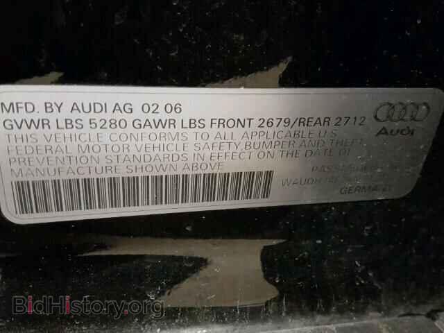 2006 AUDI A6 - VIN: WAUDH74F26N143333 - Фото 10