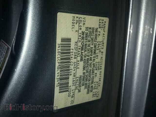 2011 NISSAN VERSA - VIN: 3N1BC1CP9BL443495 - Фото 10