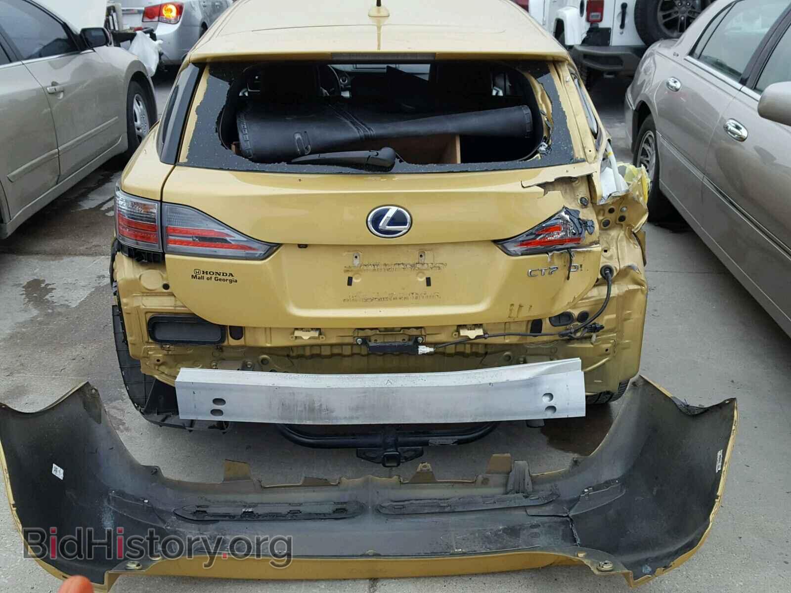2012 LEXUS CT 200 - VIN: JTHKD5BH2C2049253 - Фото 9