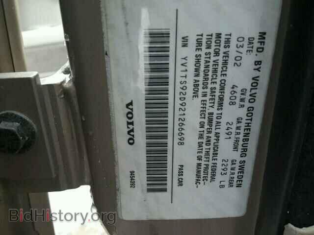 2002 VOLVO S80 - VIN: YV1TS92D921266698 - Photo 10
