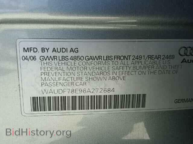 2006 AUDI A4 - VIN: WAUDF78E96A272684 - Photo 10
