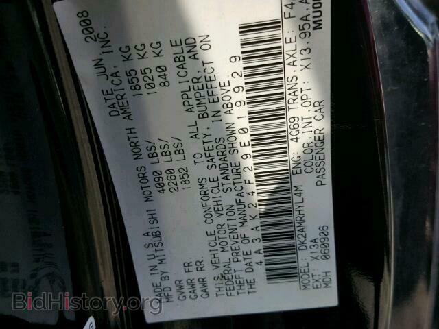 2009 MITSUBISHI ECLIPSE - VIN: 4A3AK24F29E019929 - Фото 10