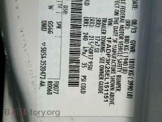 2014 FORD FOCUS - VIN: 1FADP3K25EL151151 - Photo 10