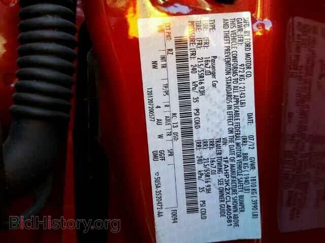 2012 FORD FOCUS - VIN: 1FAHP3K2XCL460581 - Фото 10