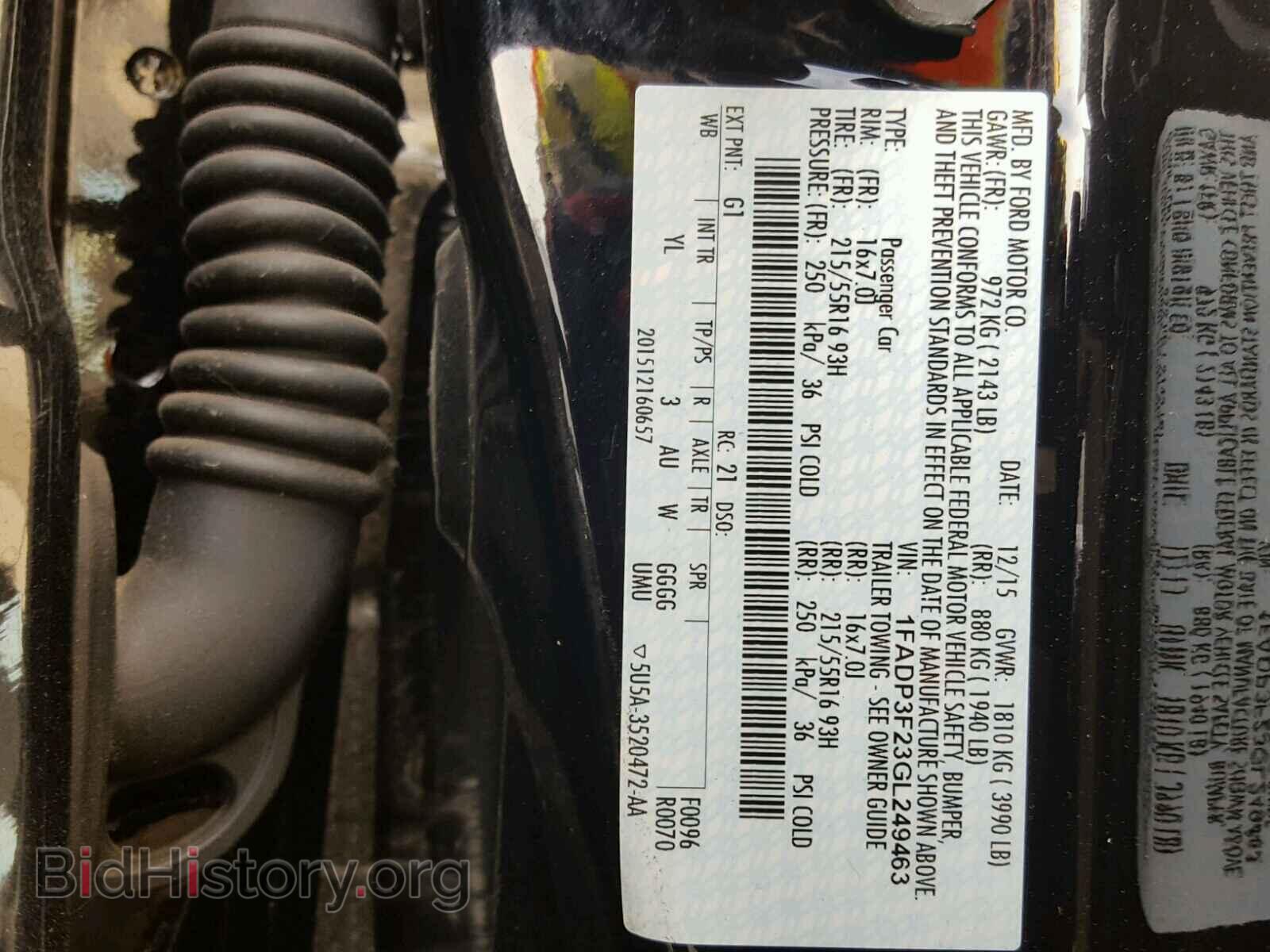 2016 FORD FOCUS - VIN: 1FADP3F23GL249463 - Photo 10