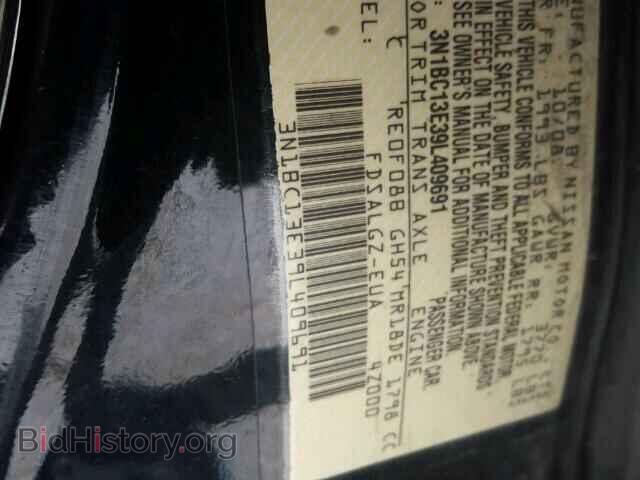 2009 NISSAN VERSA - VIN: 3N1BC13E39L409691 - Фото 10