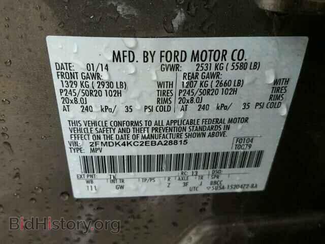 2014 FORD EDGE - VIN: 2FMDK4KC2EBA28815 - Photo 10