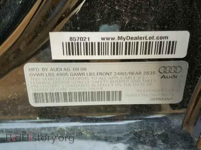 2009 AUDI A4 - VIN: WAULF78K29N026235 - Фото 10