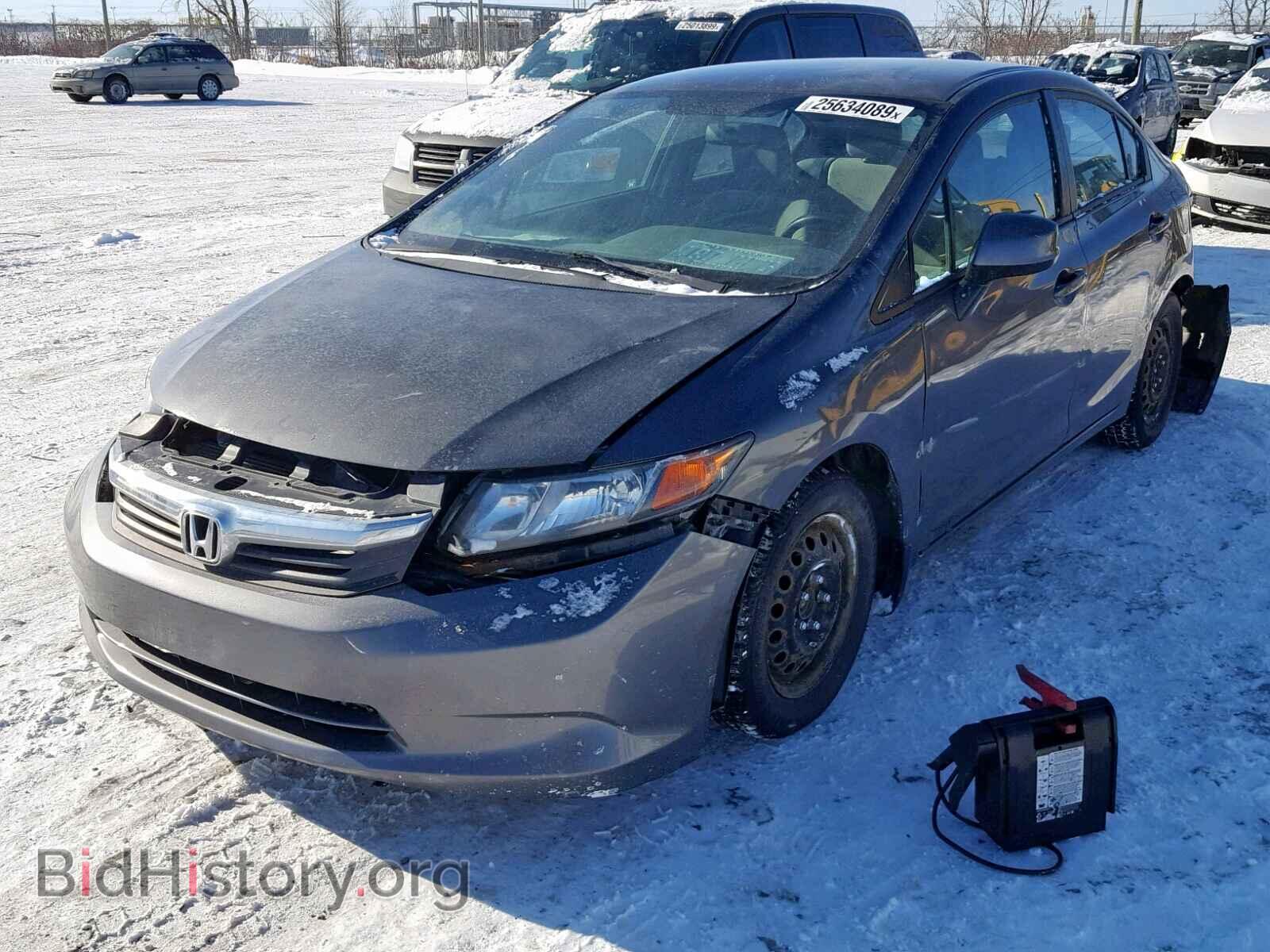 2012 HONDA CIVIC LX - VIN: 2HGFB2F48CH034778 - Фото 2
