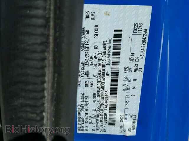 2010 FORD ECONOLINE - VIN: 1FBSS3BL7ADA69505 - Photo 9