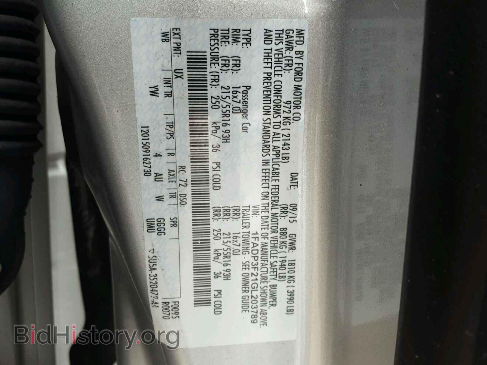 2016 FORD FOCUS - VIN: 1FADP3F21GL203789 - Photo 10