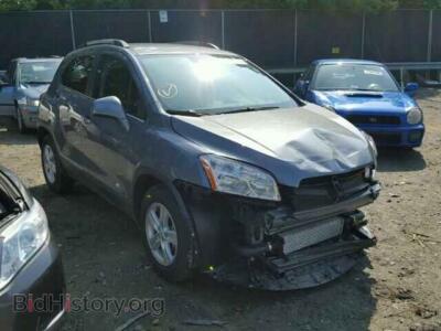 2015 Chevrolet TRAX Trax 1LT, gray — VIN KL7CJLSB2FB153211, Copart