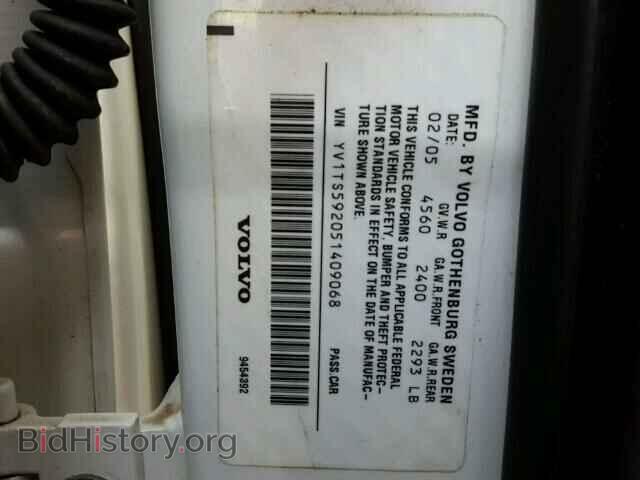 2005 VOLVO S80 - VIN: YV1TS592051409068 - Фото 10