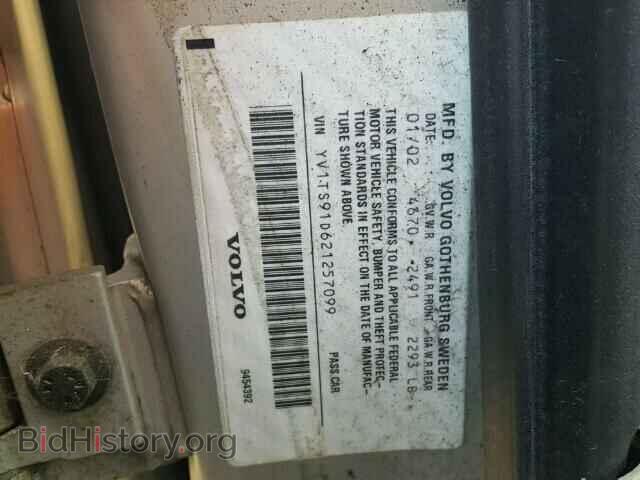 2002 VOLVO S80 - VIN: YV1TS91D621257099 - Фото 10
