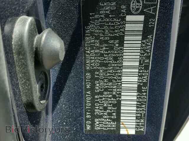 2011 TOYOTA COROLLA - VIN: 2T1BU4EEXBC696903 - Фото 10
