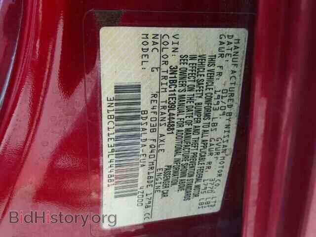 2009 NISSAN VERSA - VIN: 3N1BC11E39L444881 - Фото 9