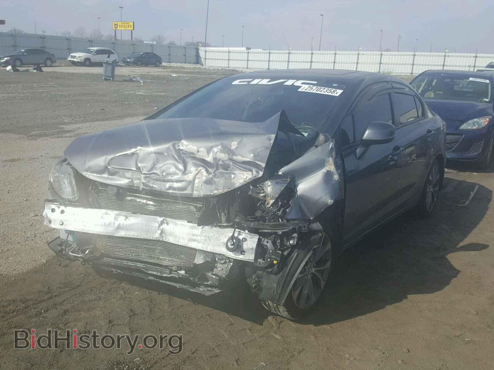 2012 HONDA CIVIC - VIN: 2HGFB6E55CH703946 - Фото 2