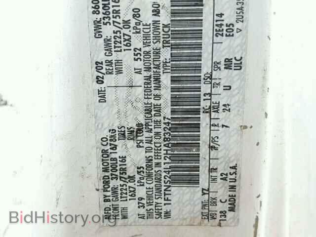 2002 FORD ECONOLINE - VIN: 1FTNS24L12HA83247 - Photo 10