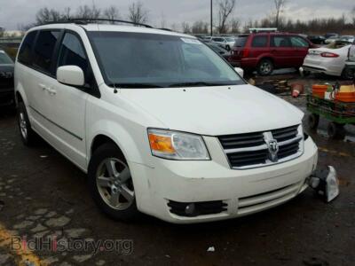 2010 Dodge CARAVAN Grand Cara, white — VIN 2D4RN5D19AR112458, Copart