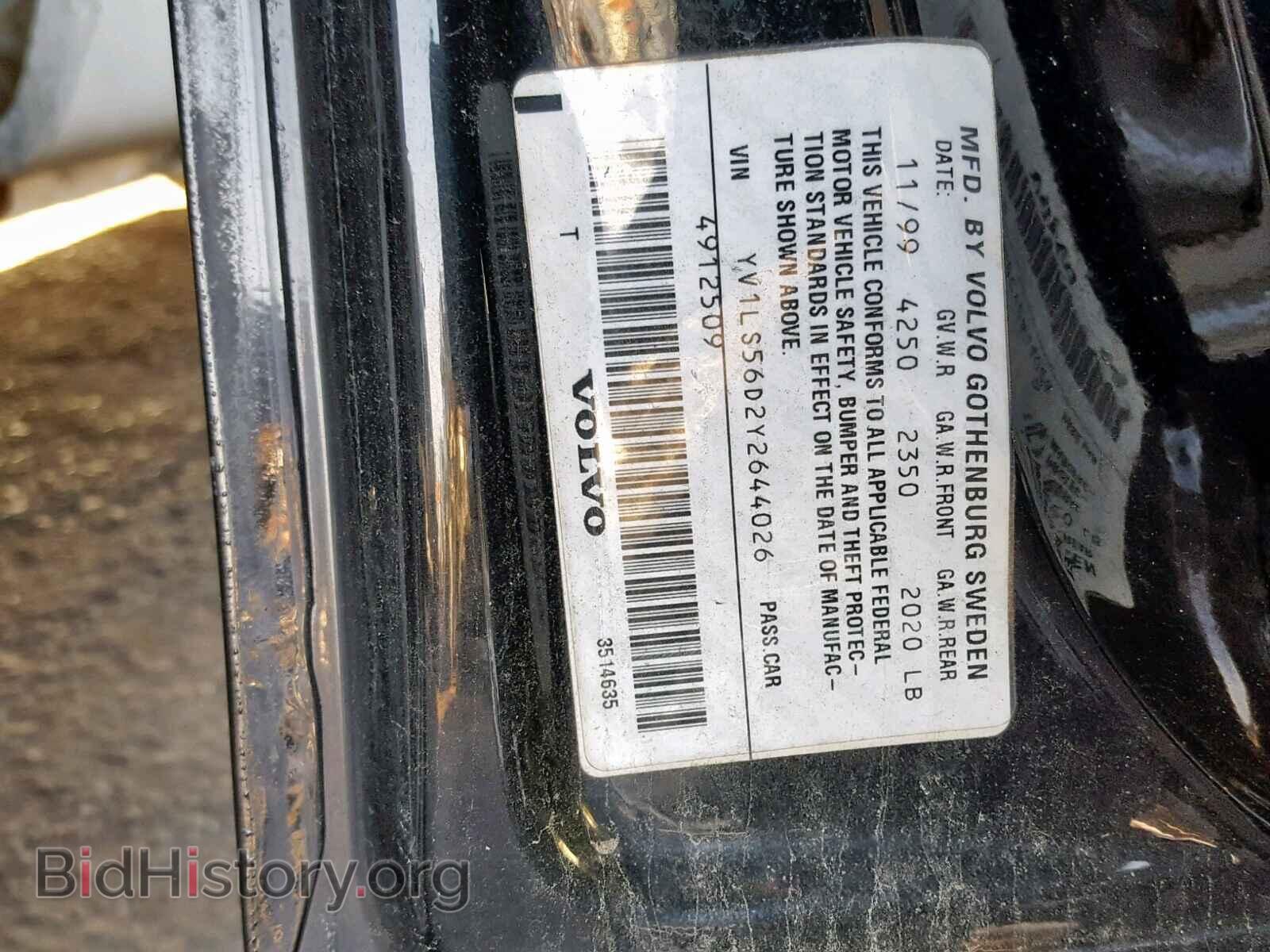 2000 VOLVO S70 - VIN: YV1LS56D2Y2644026 - Фото 10