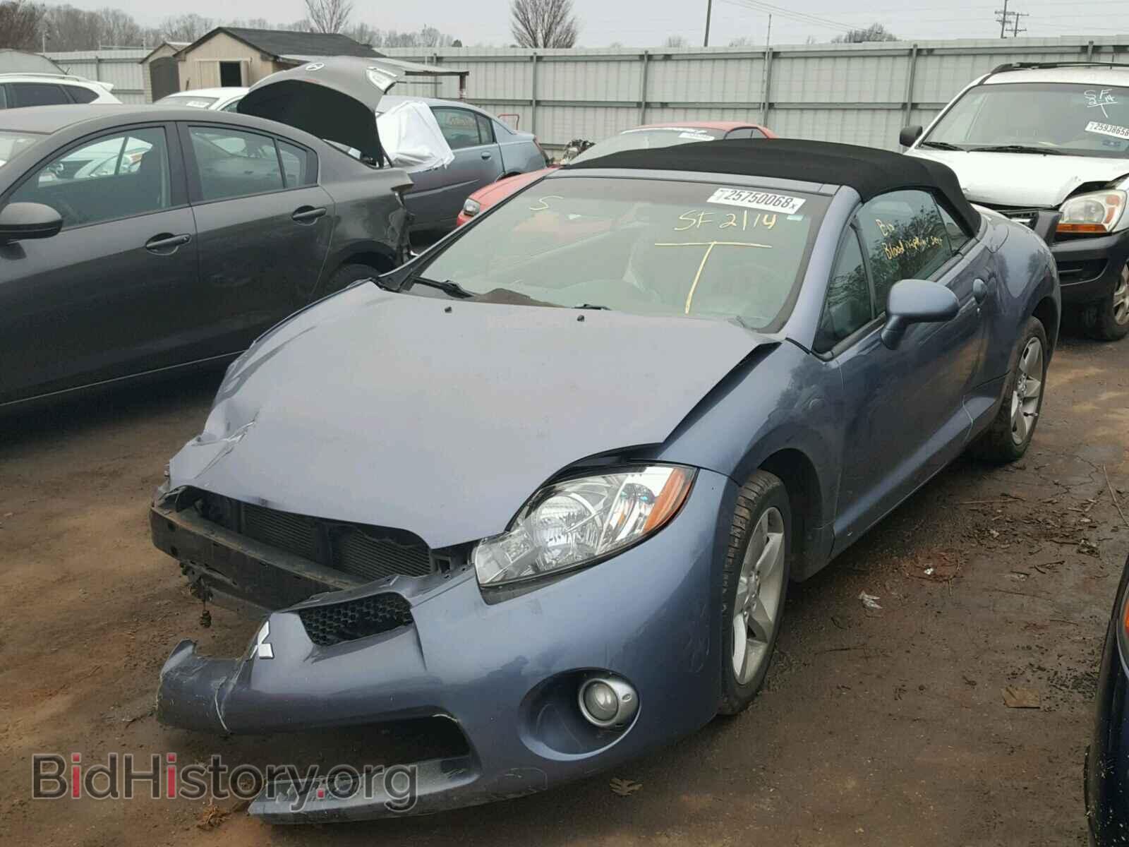 2007 MITSUBISHI ECLIPSE - VIN: 4A3AL25F17E023687 - Фото 2