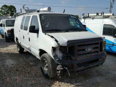 2010 Ford ECONOLINE, white — VIN 1FTNE2EL9ADA43056, Copart