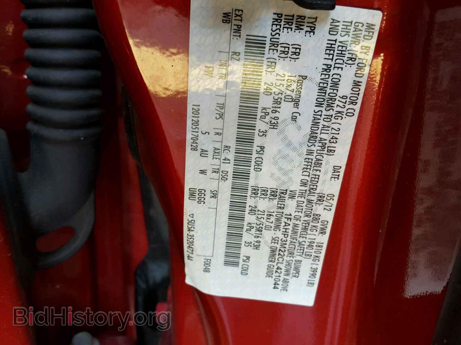 2012 FORD FOCUS - VIN: 1FAHP3M22CL421044 - Фото 10