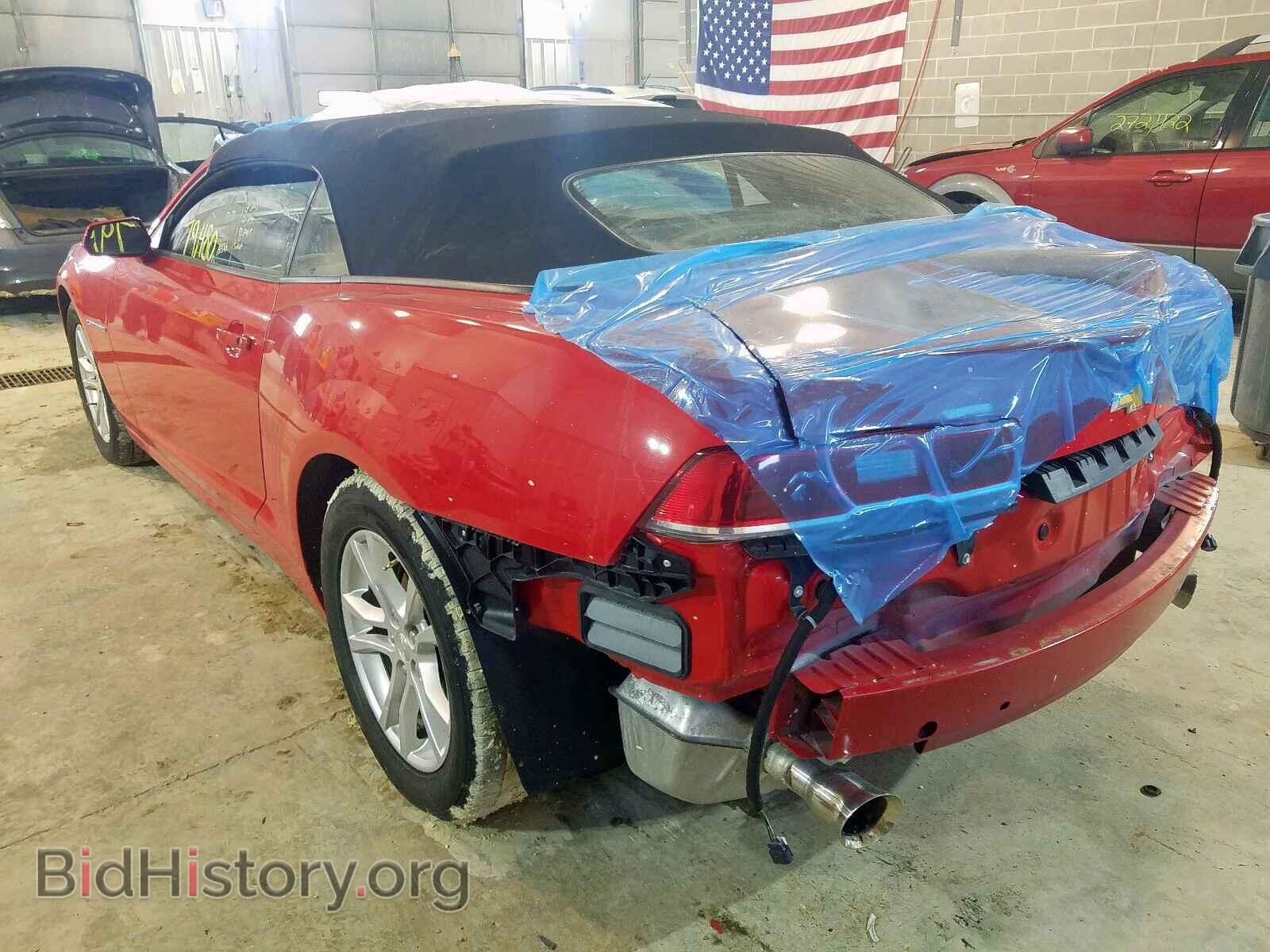 2014 CHEVROLET CAMARO - VIN: 2G1FB3D30E9161044 - Фото 3