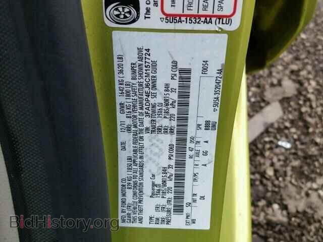 2012 FORD FIESTA - VIN: 3FADP4EJ6CM157724 - Фото 10