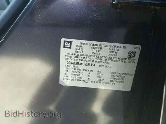 2013 GMC TERRAIN - VIN: 2GKALMEK0D6398454 - Фото 10