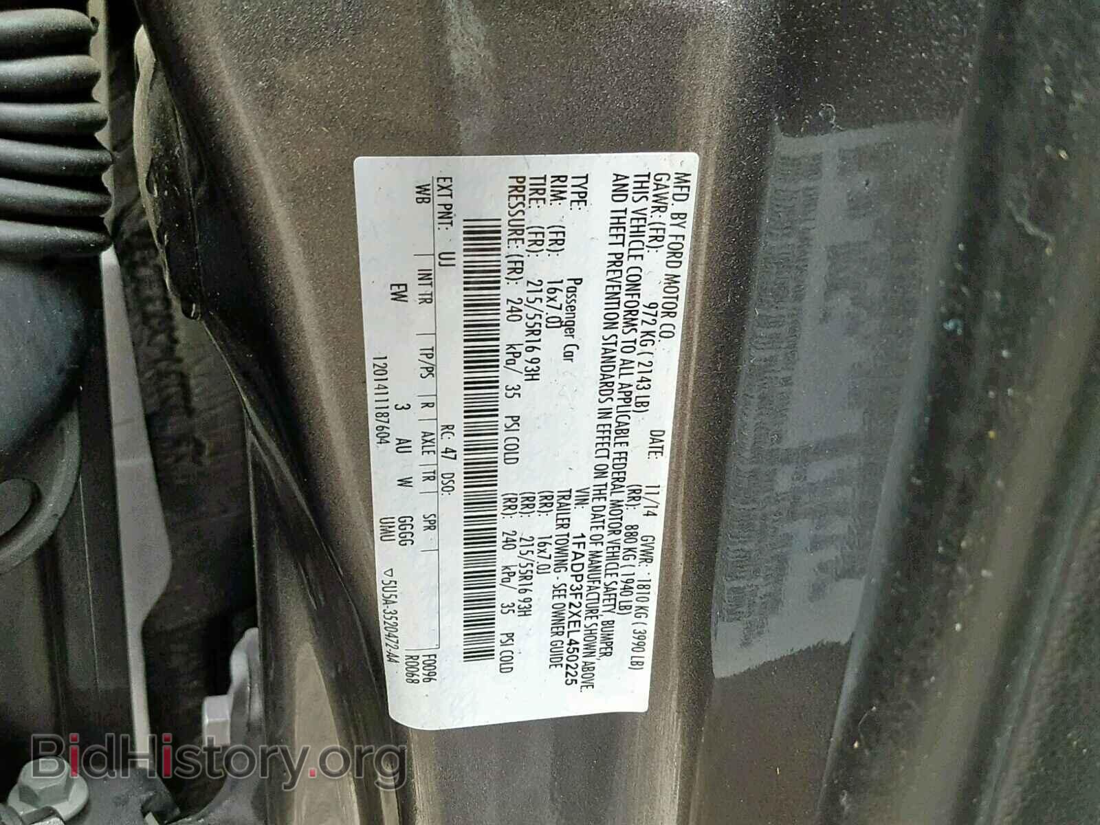 2014 FORD FOCUS SE - VIN: 1FADP3F2XEL450225 - Фото 10
