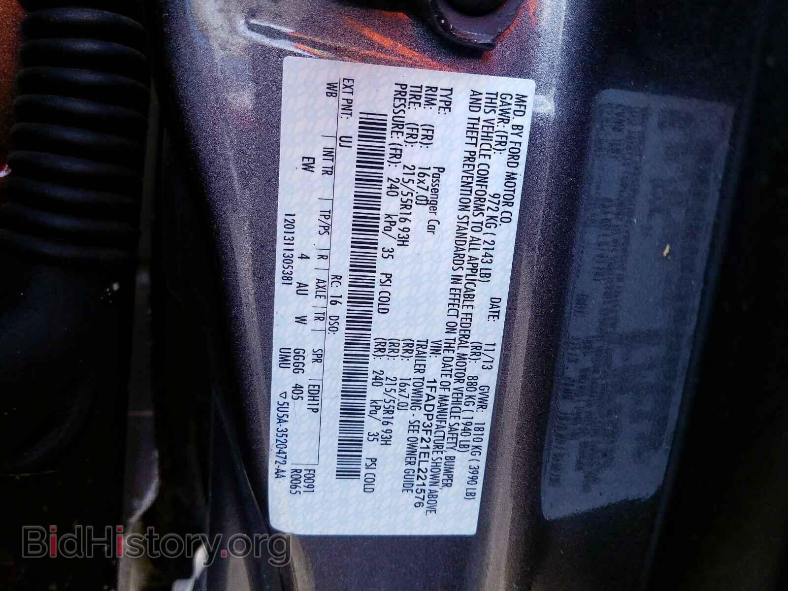 2014 FORD FOCUS - VIN: 1FADP3F21EL221576 - Photo 10