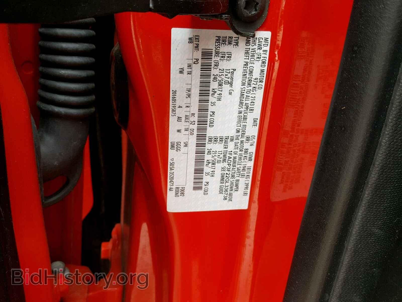 2016 FORD FOCUS - VIN: 1FADP3F22GL336738 - Photo 10