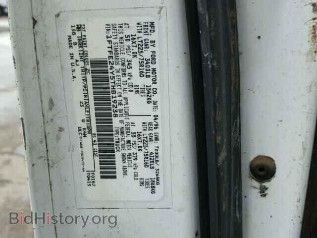 1996 FORD ECONOLINE - VIN: 1FTFE24Y5THB19238 - Photo 10