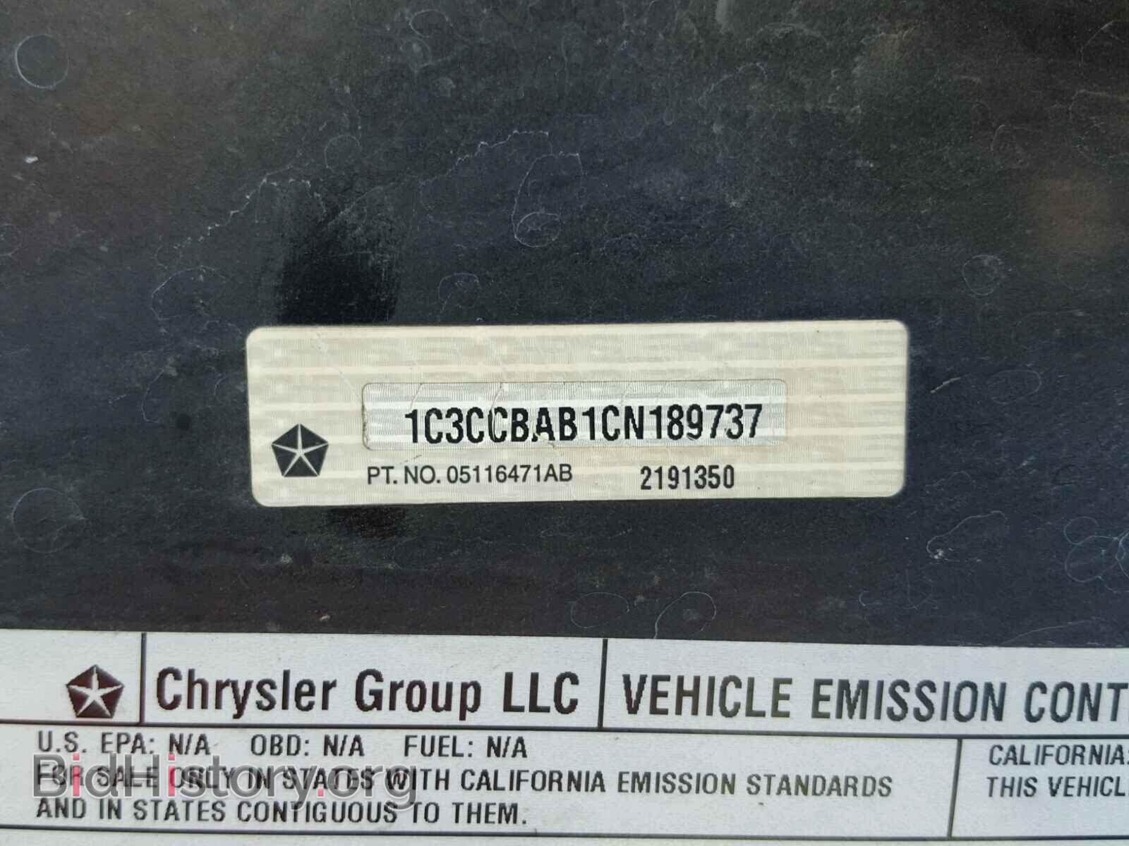 2012 CHRYSLER 200 - VIN: 1C3CCBAB1CN189737 - Фото 10