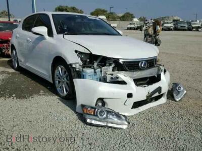2011 Lexus CT 200 CT200H, white — VIN JTHKD5BH4B2009352, Copart