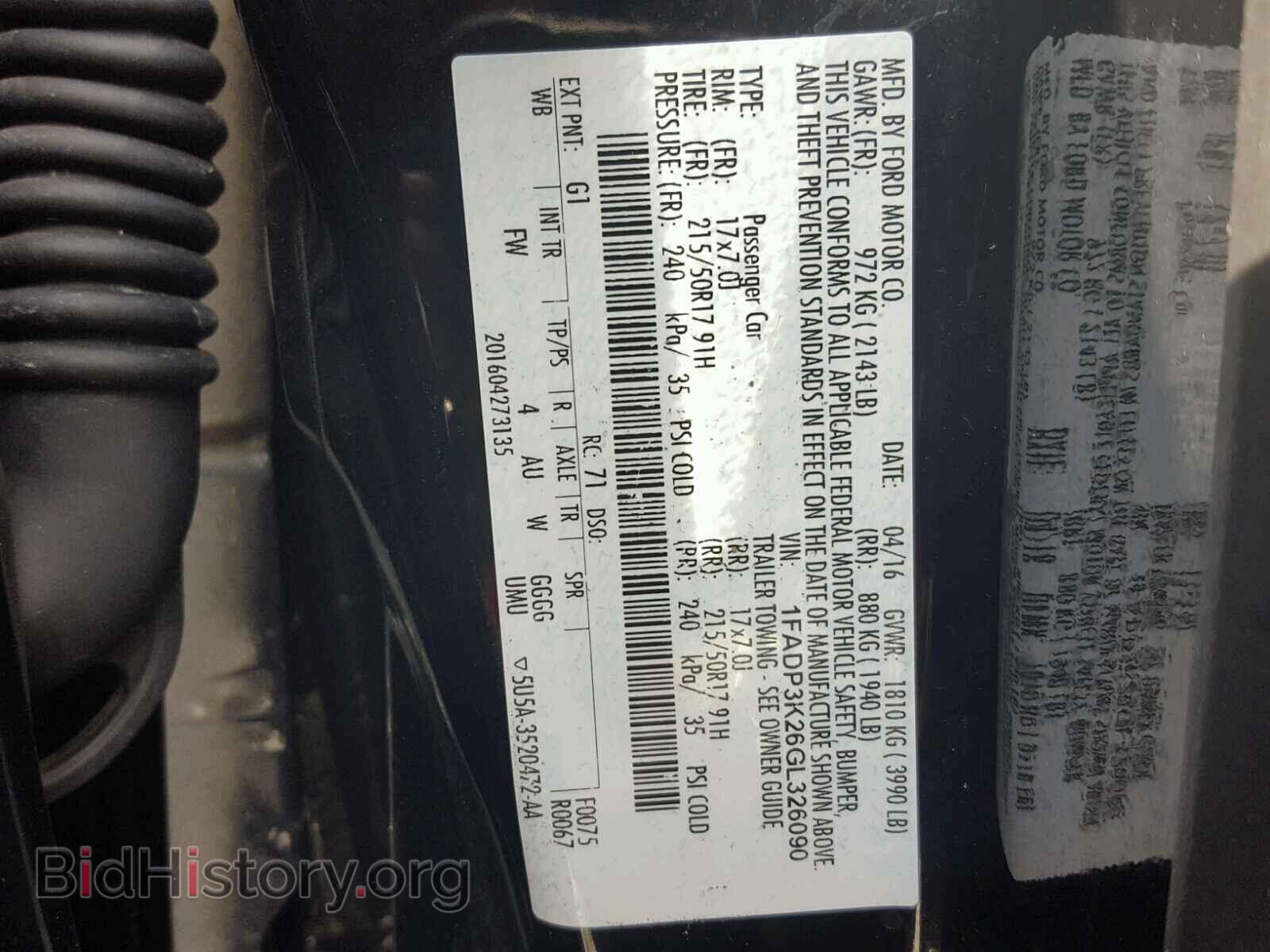 2016 FORD FOCUS - VIN: 1FADP3K26GL326090 - Photo 10
