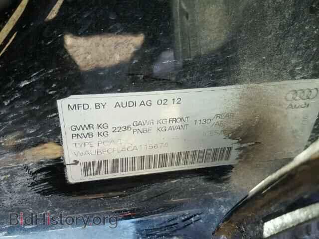 2012 AUDI A4 - VIN: WAUBFCFL4CA115674 - Photo 10