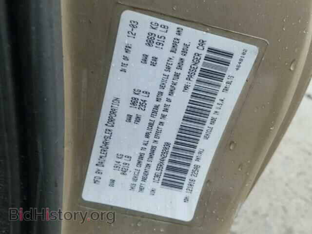 2004 CHRYSLER SEBRING - VIN: 1C3EL55RX4N292030 - Фото 10