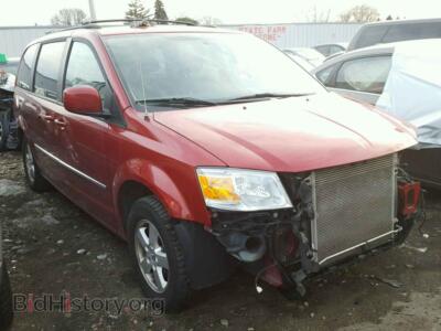 2010 Dodge CARAVAN Grand Cara, red — VIN 2D4RN5D16AR121621, Copart