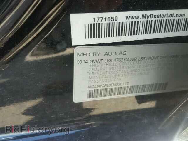 2014 AUDI A4 - VIN: WAUAFAFL0EN036112 - Фото 10