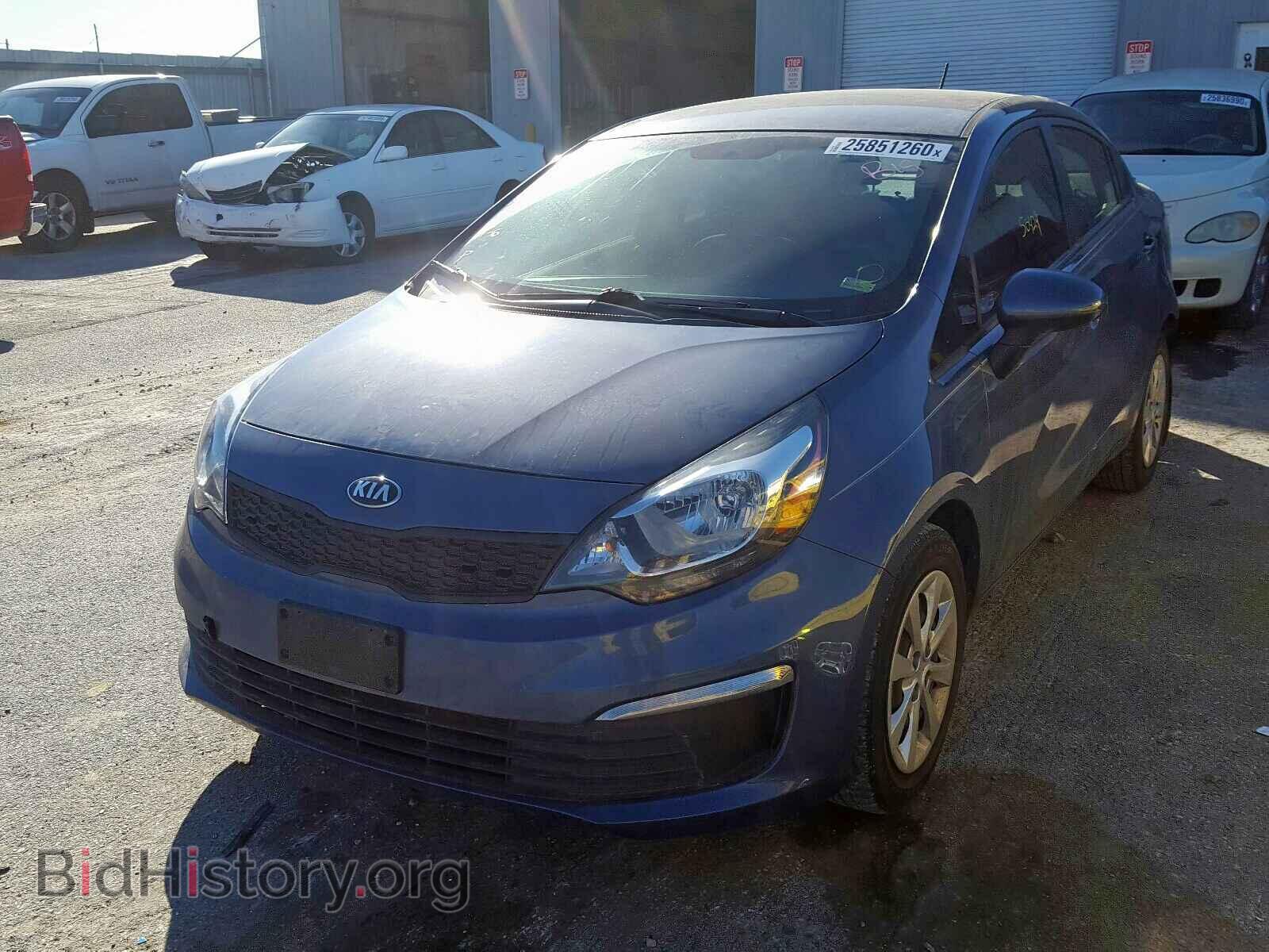 2016 KIA RIO - VIN: KNADM4A39G6643229 - Фото 2