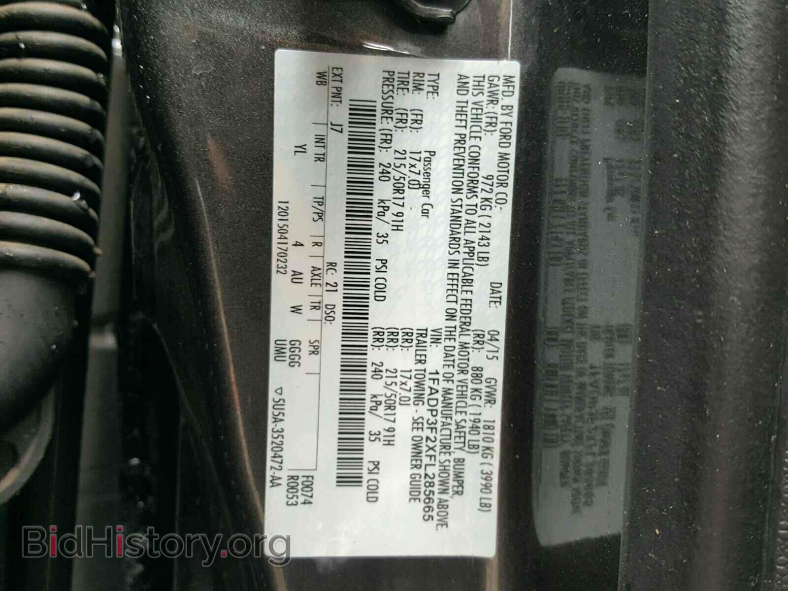2015 FORD FOCUS - VIN: 1FADP3F2XFL285665 - Photo 10