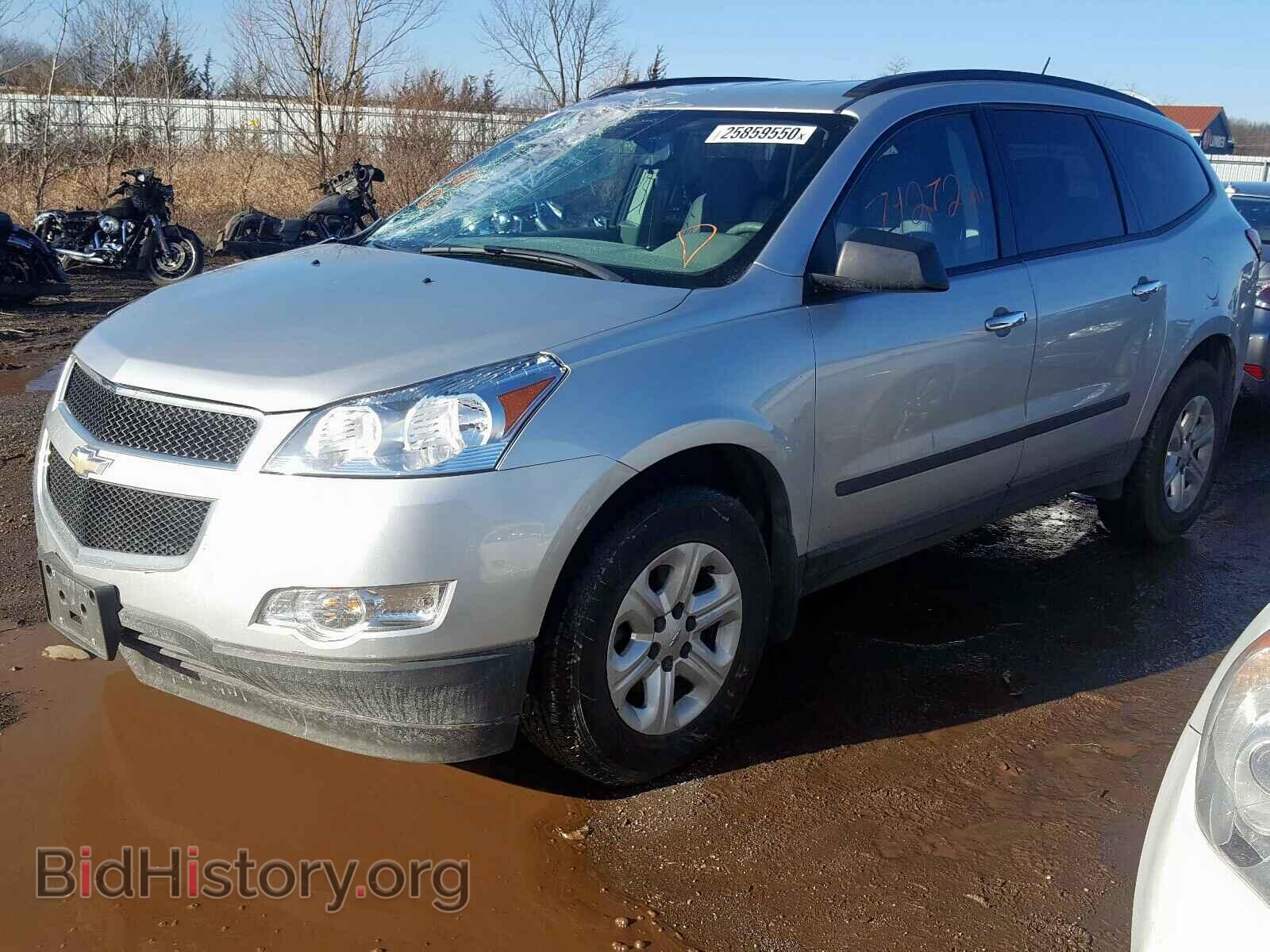 2012 CHEVROLET TRAVERSE - VIN: 1GNKRFED6CJ100302 - Фото 2