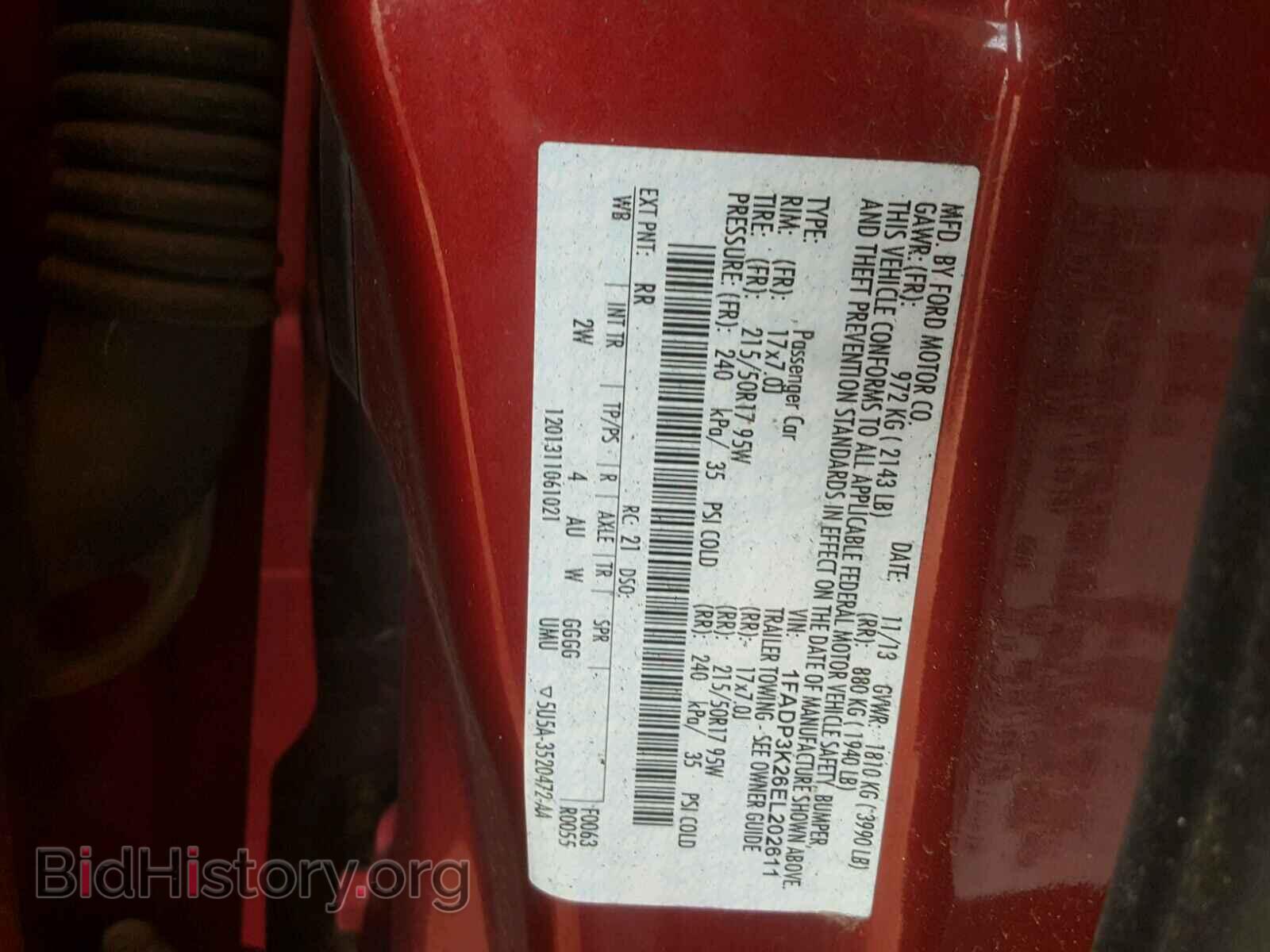 2014 FORD FOCUS - VIN: 1FADP3K26EL202611 - Photo 10